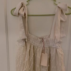 NWT Boho Midi cream colored dress